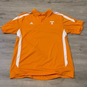Tennessee Orange and White Polo Adidas Men’s size Medium Barely Worn